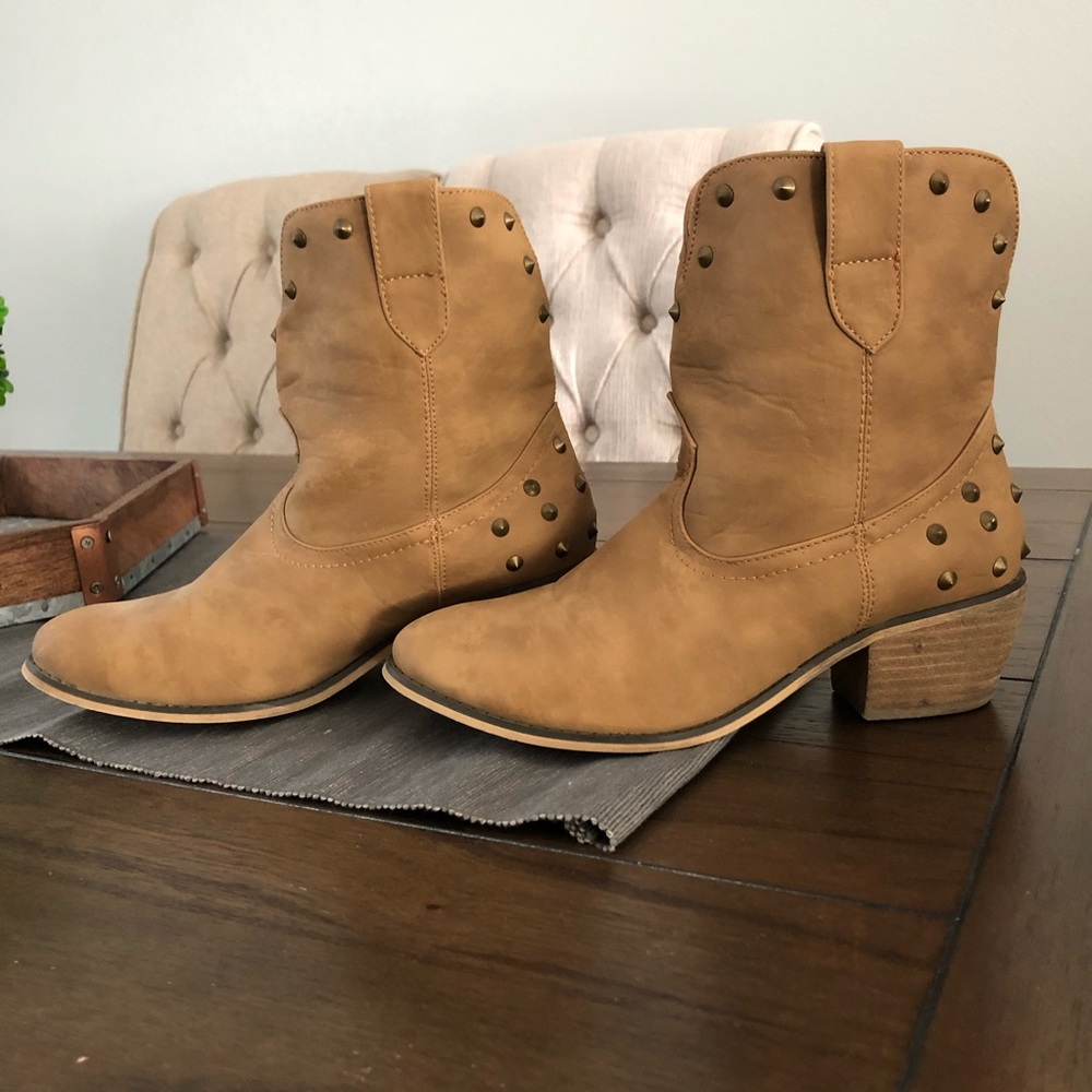 Wanted western studded booties